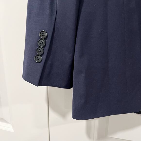 Brooks Brothers Mens Explorer‎ Wool Madison Fit Navy Sports Coat Size 46 L. - Picture 7 of 9